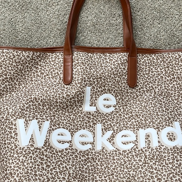 NWT Anthropologie Le Weekend Vacation Tote Bag - Picture 4 of 8